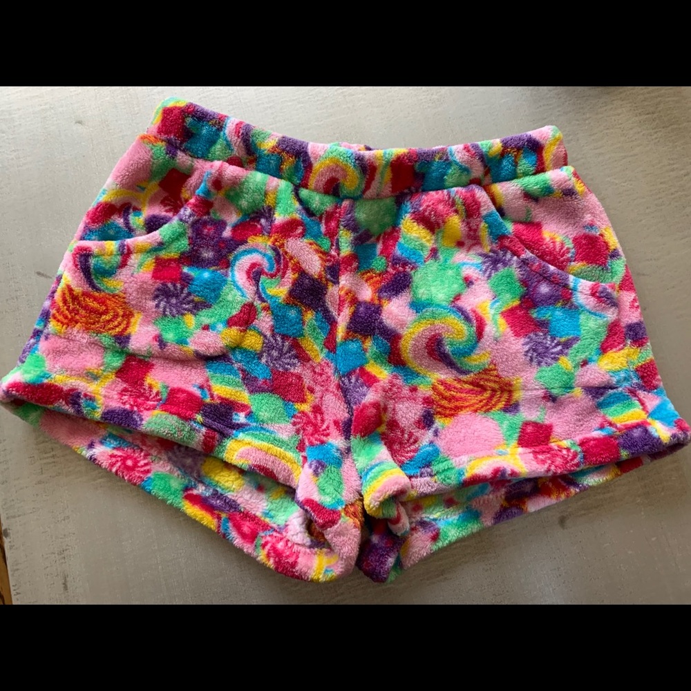 Girls super soft pajama shorts.
